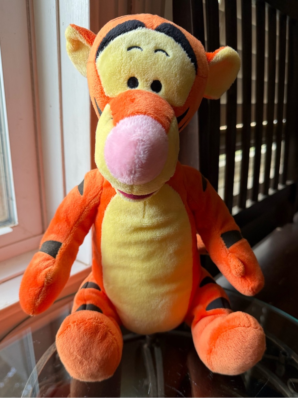 Tigger Plush Toy - Orange & Yellow Soft Stuffed Animal - 12 inches tall.